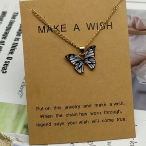 Korean Fashion Cute Butterfly Pendant Necklace